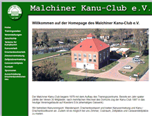 Tablet Screenshot of malchiner-kanu-club.de